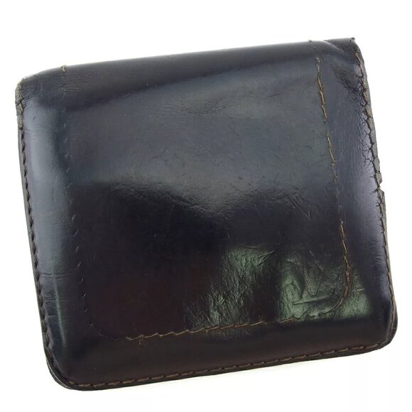 Louis Vuitton Two Folded Wallet Utah Uta Leather Authentic Used T19733 - Picture 1 of 10